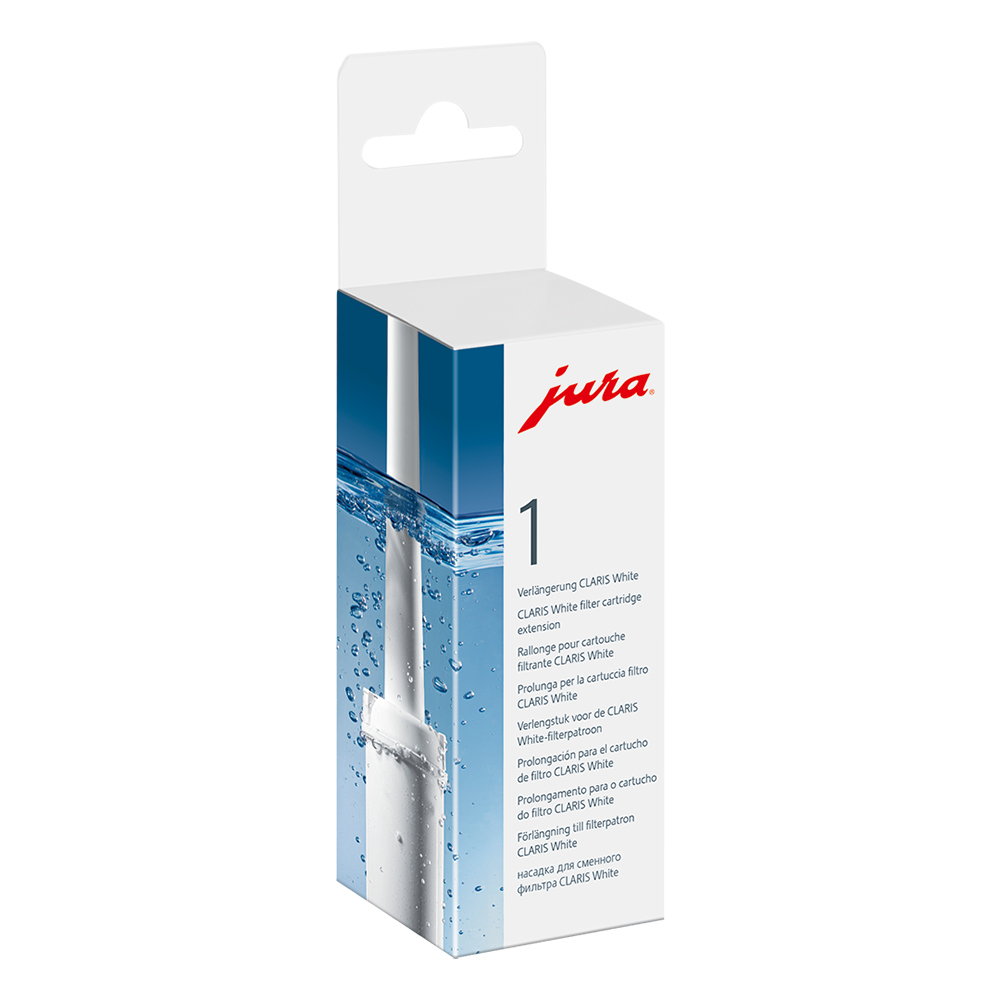 Claris White verlengstuk t.b.v. Jura volautomaten