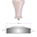 JoeFrex RVS tamperbase Classic maten