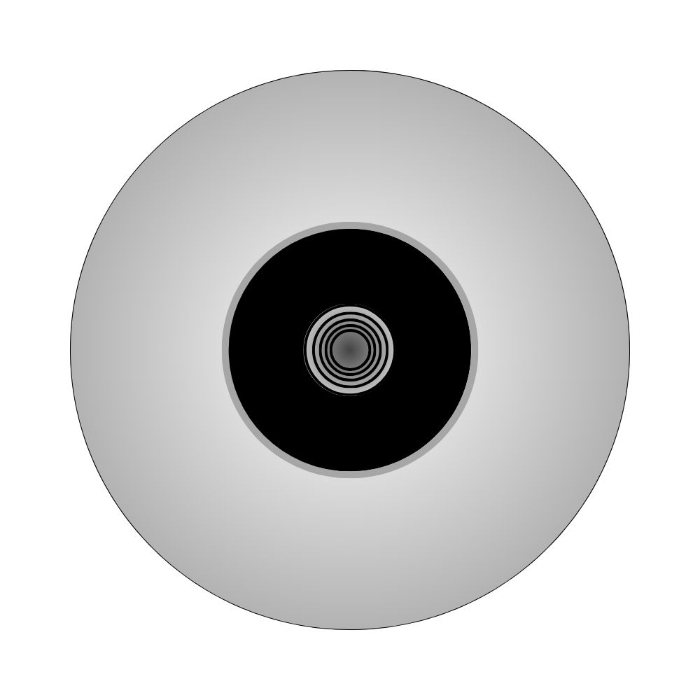 JoeFrex tamperbase Ø57,5 mm bovenaanzicht