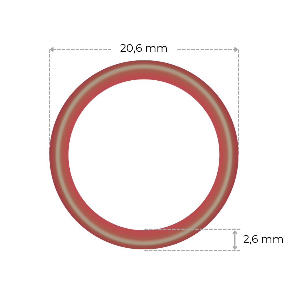 Rocket E61-groep silicone o-ring trompet [Ø20 x 3,2 mm]