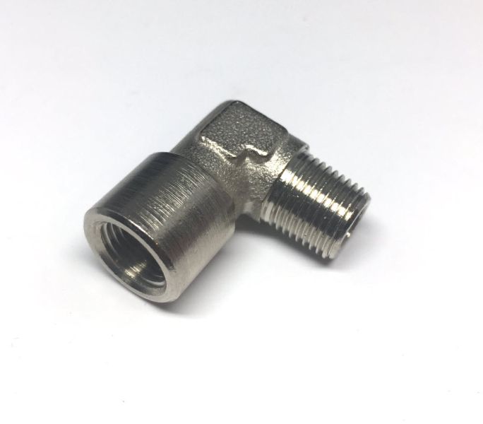 Rocket schroefkoppeling L-vorm 1/8" M x 1/8" F