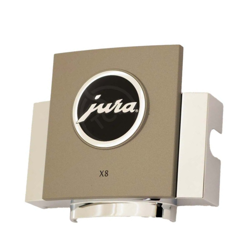 [75057] JURA X8 uitloop cover (Dark Inox)