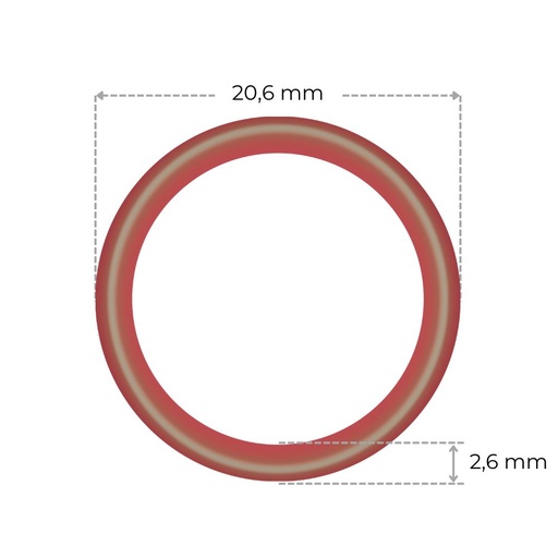 [NR560400] Rocket E61-groep silicone o-ring trompet [Ø20 x 3,2 mm]